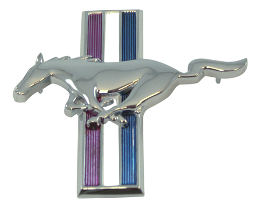 Emblem Skrm Pony 64-68 V SCOTT DRAKE i gruppen Ford/Mercury / Ford Mustang 65-73 / Karosseri / Emblem / Emblem Mustang 67-68 hos VP Autoparts AB (C5ZZ-16229-D)