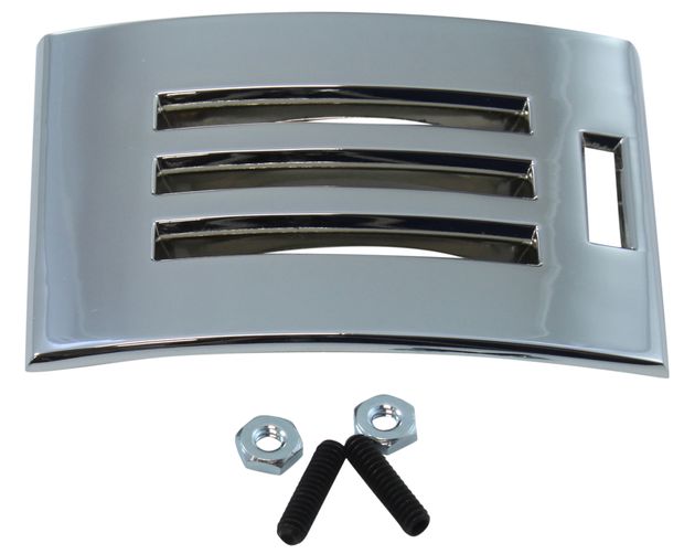 Heater dash plate chrome 64-66 in the group Ford/Mercury / Ford Mustang 65-73 / Heater/air conditioning / Heating system / Heater control at VP Autoparts AB (C5ZZ-18A651)