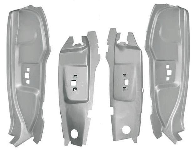 B-pillars 65-66 4 pc kit in the group Ford/Mercury / Ford Mustang 65-73 / Body / Quarter panel area / Quarter panels & patches Mustang 65-66 at VP Autoparts AB (C5ZZ-28160-1)