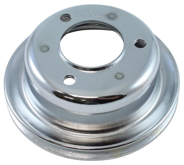 Crankshaft pulley 289 single grove chrom in the group Ford/Mercury / Engines Ford/Mercury / Ford 289HP / Crankshaft Ford 289HP at VP Autoparts AB (C5ZZ-6312-1C)