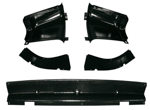 Trim panels rear upper 65-66 FB set/5 in the group Ford/Mercury / Ford Mustang 65-73 / Interior / Interior panels / Panel kits Mustang Fastback 65-73 at VP Autoparts AB (C5ZZ-63424A68-SET)