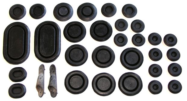 Rubber button kit 64-66 in the group Ford/Mercury / Ford Mustang 65-73 / Body / Rubber/weather stripping / Rubber gaskets Mustang 65-66 at VP Autoparts AB (C5ZZ-6511135-K)