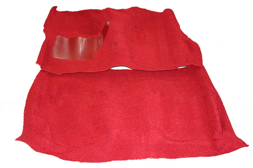 Carpet CP 64-65 bright red 02 in the group Ford/Mercury / Ford Mustang 65-73 / Interior / Mats/carpets / Floormats/carpets / Carpet Mustang Coupe at VP Autoparts AB (C5ZZ-6513000-LRR)