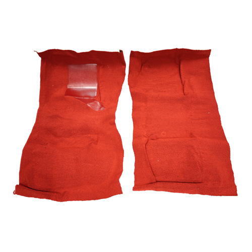Carpet CP 64-65 bright red 02 in the group Ford/Mercury / Ford Mustang 65-73 / Interior / Mats/carpets / Floormats/carpets / Carpet Mustang Coupe at VP Autoparts AB (C5ZZ-6513000-LRR)