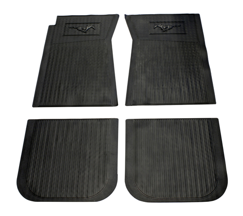 Rubber Mat Mustang 65-73 black in the group Ford/Mercury / Ford Mustang 65-73 / Interior / Mats/carpets / Floormats/carpets / Accessory mats/carpets Mustang at VP Autoparts AB (C5ZZ-6513086-BK)