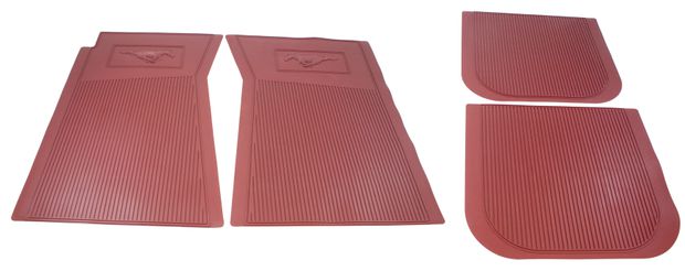 Rubber floor mat 66-73 dark red in the group Ford/Mercury / Ford Mustang 65-73 / Interior / Mats/carpets / Floormats/carpets / Accessory mats/carpets Mustang at VP Autoparts AB (C5ZZ-6513086-DR)