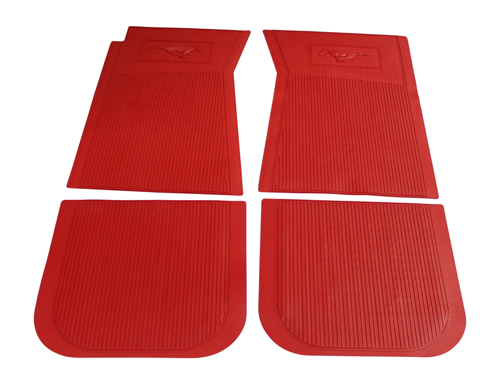 Carpet  1965 red rubber in the group Ford/Mercury / Ford Mustang 65-73 / Interior / Mats/carpets / Floormats/carpets / Accessory mats/carpets Mustang at VP Autoparts AB (C5ZZ-6513086-RD)