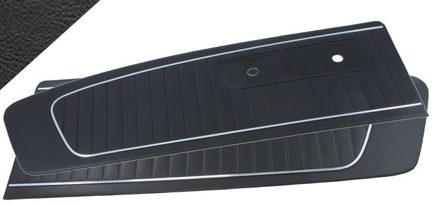 Door panel Standard 1965 black in the group Ford/Mercury / Ford Mustang 65-73 / Interior / Door panels / Door panels Mustang 65 at VP Autoparts AB (C5ZZ-6523942-BK)