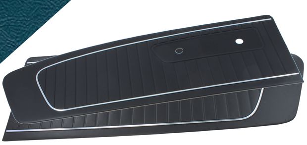 Door panel Standard 1965 blue in the group Ford/Mercury / Ford Mustang 65-73 / Interior / Door panels / Door panels Mustang 65 at VP Autoparts AB (C5ZZ-6523942-BL)