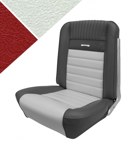 65 Mustang Pony Full Set Upholstery R/W in the group Ford/Mercury / Ford Mustang 65-73 / Interior / Upholstery front/rear seat / Upholstery Mustang 65-66 Pony at VP Autoparts AB (C5ZZ-6562900-RWD)