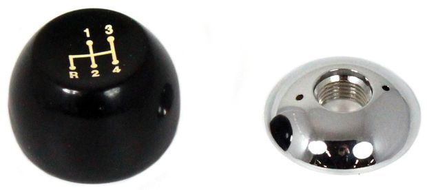 Gear shift knob 4-speed 64-66 in the group Ford/Mercury / Ford Mustang 65-73 / Transmission/rear axle / Shift knobs & handles at VP Autoparts AB (C5ZZ-7213-A)