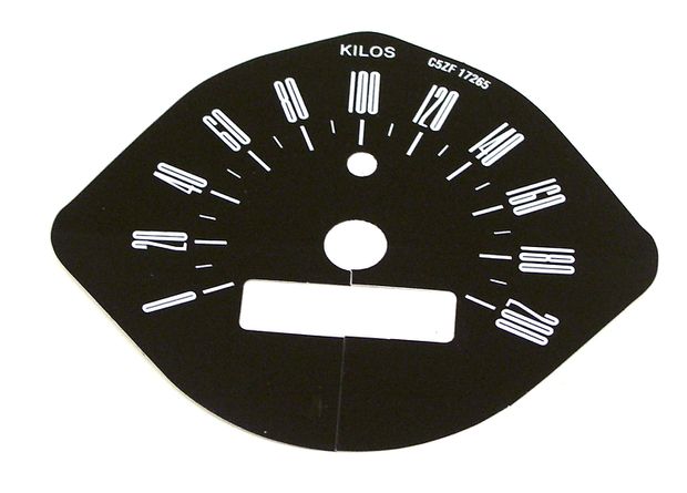 Decal Speedometer 66 KM in the group Ford/Mercury / Ford Mustang 65-73 / Stripe kits/decals / Decals / Speedometer overlays at VP Autoparts AB (C6DF-17265-KM)