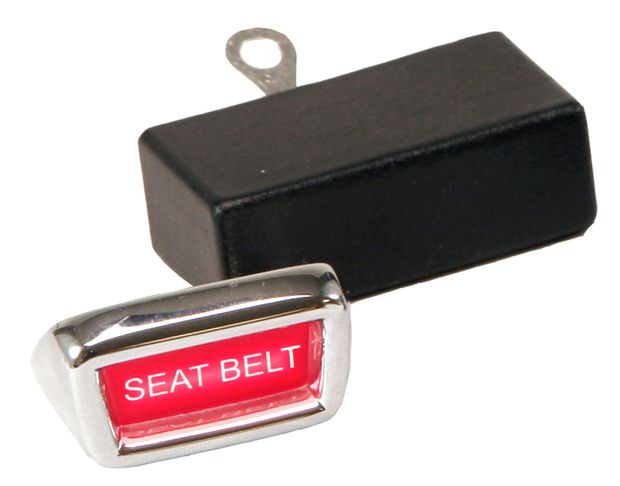 Seat Belt Reminder Light Ford 65-73 in the group Ford/Mercury / Ford Mustang 65-73 / Electrical components/lights / Lights / Interior light Mustang 65-73 at VP Autoparts AB (C6OZ-10C876-A1)