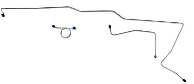Brake line Mustang 1966 drums in the group Ford/Mercury / Ford Mustang 65-73 / Brake system / Brake lines / Brake line Mustang 65-66 at VP Autoparts AB (C6ZZ-2263-64-A)
