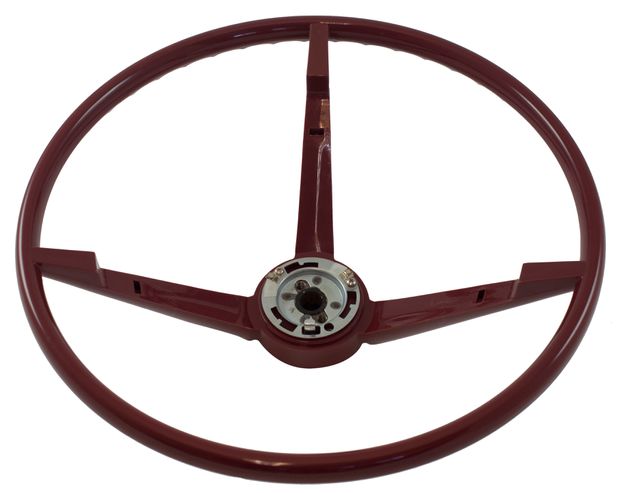 Steering wheel 66 dark red std in the group Ford/Mercury / Ford Mustang 65-73 / Steering/suspension / Steering wheel column / Steering wheel Mustang 65-73 at VP Autoparts AB (C6ZZ-3600-DR)