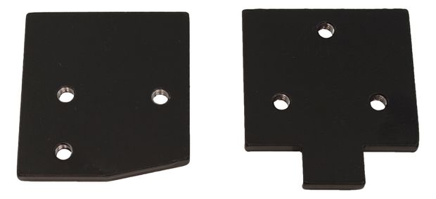 Door hinge mounting plates Must.65-66 in the group Ford/Mercury / Ford Mustang 65-73 / Body / Doors/components/glas / Doors & hinges Mustang 65-66 at VP Autoparts AB (C6ZZ-650263866K)