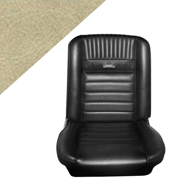 Upholstery 66 CV PONY Parchment in the group Ford/Mercury / Ford Mustang 65-73 / Interior / Upholstery front/rear seat / Upholstery Mustang 65-66 Pony at VP Autoparts AB (C6ZZ-7662900-PRD)