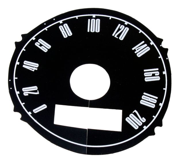Decal Speedometer 67-68 regular in the group Ford/Mercury / Ford Mustang 65-73 / Stripe kits/decals / Decals / Speedometer overlays at VP Autoparts AB (C7DF-17265-KM)