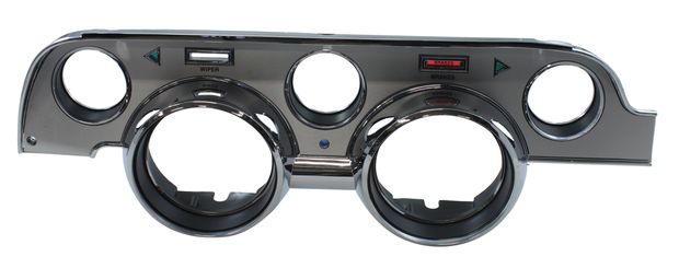 Instrument bezel 1967 brushed aluminum in the group Ford/Mercury / Ford Mustang 65-73 / Electrical components/lights / Instrument/relay / Instrument bezels Mustang 65-73 at VP Autoparts AB (C7ZZ-10838-B)