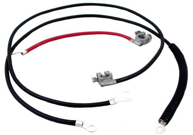 Battery cable set 67-70 in the group Ford/Mercury / Ford Mustang 65-73 / Electrical components/lights / Ignition system / Coil/battery Mustang 65-73 at VP Autoparts AB (C7ZZ-14300)