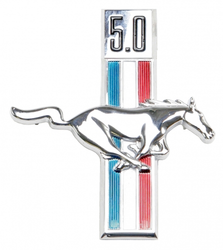 Emblem Skrm Pony 5.0 Hger i gruppen Ford/Mercury / Ford Mustang 65-73 / Karosseri / Emblem / Emblem Mustang 67-68 hos VP Autoparts AB (C7ZZ-16228-5.0)