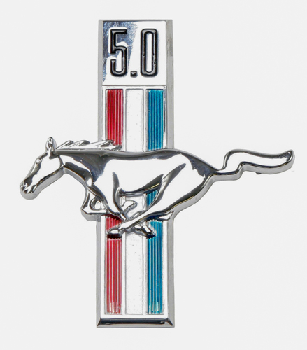 Emblem Skrm Pony 5.0 Vnster i gruppen Ford/Mercury / Ford Mustang 65-73 / Karosseri / Emblem / Emblem Mustang 67-68 hos VP Autoparts AB (C7ZZ-16229-5.0)