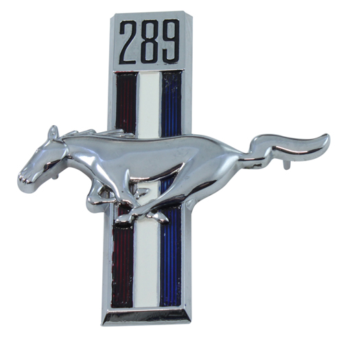 Emblem Fender Pony 289 67-68 LH in the group Ford/Mercury / Ford Mustang 65-73 / Body / Emblem / Emblem Mustang 67-68 at VP Autoparts AB (C7ZZ-16229-C)