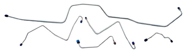 Front brake line kit Mustang 67 w/power in the group Ford/Mercury / Ford Mustang 65-73 / Brake system / Brake lines / Brake line Mustang 67-69 at VP Autoparts AB (C7ZZ-2263-64-D)