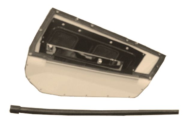 Quarter vent door 67-68 FB RH in the group Ford/Mercury / Ford Mustang 65-73 / Heater/air conditioning / Heating system / Heater, vent hoses at VP Autoparts AB (C7ZZ-278-RH)