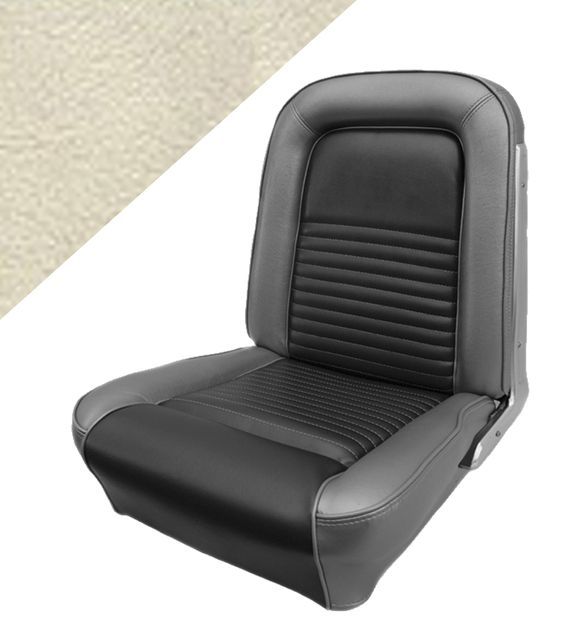 Upholstery Mustang 67 FB STD parchment in the group Ford/Mercury / Ford Mustang 65-73 / Interior / Upholstery front/rear seat / Upholstery Mustang 67 at VP Autoparts AB (C7ZZ-632900-PR)