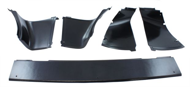 Trim panels rear upper 67-68 FB set/5 in the group Ford/Mercury / Ford Mustang 65-73 / Interior / Interior panels / Panel kits Mustang Fastback 65-73 at VP Autoparts AB (C7ZZ-6342410-K)