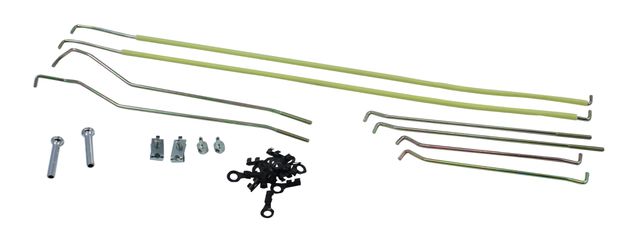 Door latch control rod set 67-68 in the group Ford/Mercury / Ford Mustang 65-73 / Body / Doors/components/glas / Window regulators & guides Mustang 67-68 at VP Autoparts AB (C7ZZ-6521940)