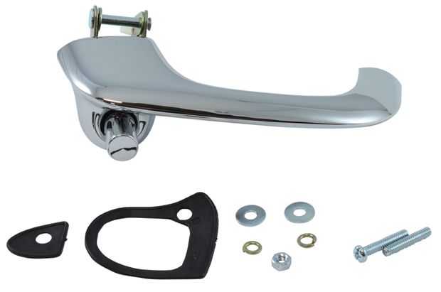 Outer door handle assembly 67-68 RH in the group Ford/Mercury / Ford Mustang 65-73 / Body / Doors/components/glas / Door handles & locks at VP Autoparts AB (C7ZZ-6522404-A)