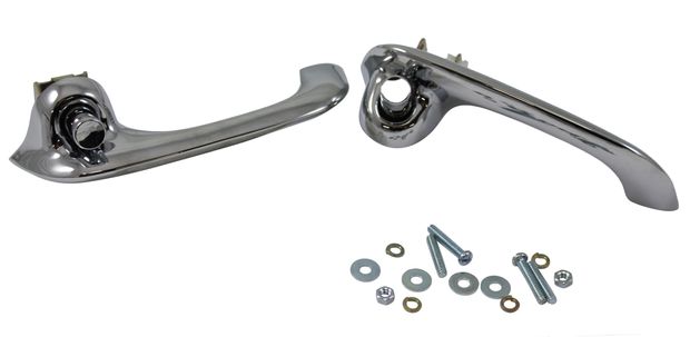 Handle Door 67-68 outer with gasket in the group Ford/Mercury / Ford Mustang 65-73 / Body / Doors/components/glas / Door handles & locks at VP Autoparts AB (C7ZZ-6522404)