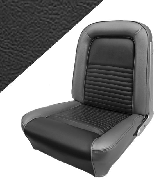 Cover Mustang 67 CP Standard black in the group Ford/Mercury / Ford Mustang 65-73 / Interior / Upholstery front/rear seat / Upholstery Mustang 67 at VP Autoparts AB (C7ZZ-6562900-BK)