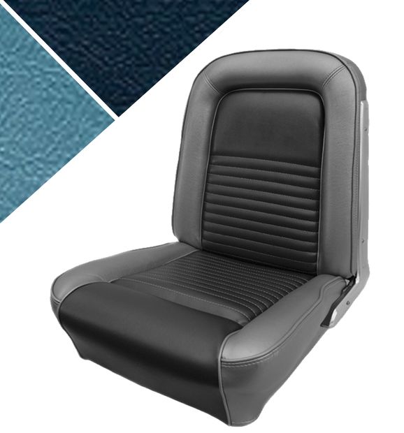 Cover Mustang 67 CP Standard blue in the group Ford/Mercury / Ford Mustang 65-73 / Interior / Upholstery front/rear seat / Upholstery Mustang 67 at VP Autoparts AB (C7ZZ-6562900-BL)