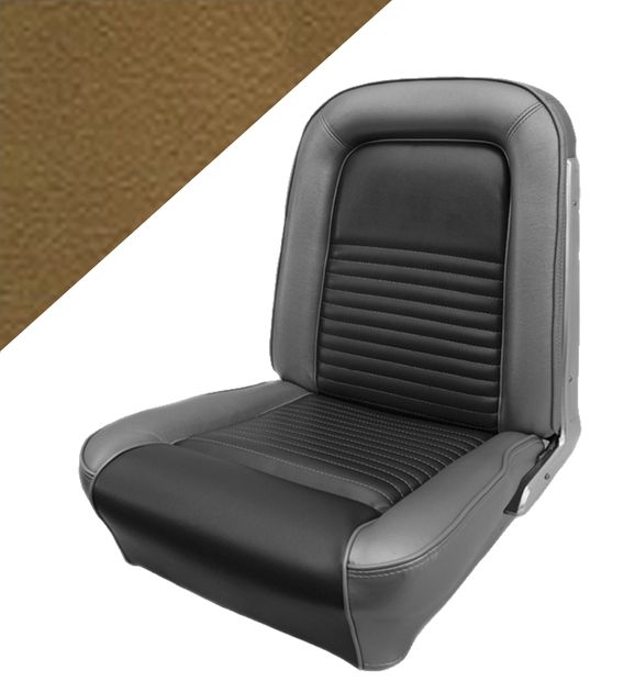 Upholstery Mustang 67 CP Std saddle in the group Ford/Mercury / Ford Mustang 65-73 / Interior / Upholstery front/rear seat / Upholstery Mustang 67 at VP Autoparts AB (C7ZZ-6562900-SA)