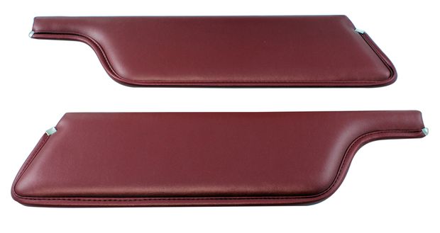 Sun visor Mustang 67-68 CV dark red in the group Ford/Mercury / Ford Mustang 65-73 / Interior / Sunvisor / Sun visors convertible at VP Autoparts AB (C7ZZ-7604104-DR)