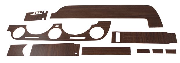 Wood grain tape dash 68 set in the group Ford/Mercury / Ford Mustang 65-73 / Interior / Dash / Dash trim/panels/inserts at VP Autoparts AB (C7ZZ-M129)