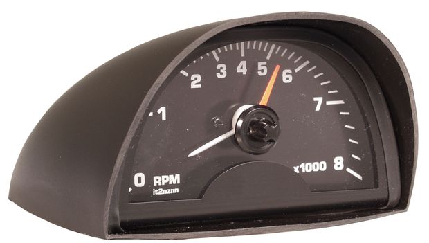 Hood Tachometer Gauge 65-70 Black Face in the group Ford/Mercury / Ford Mustang 65-73 / Electrical components/lights / Instrument/relay / Instruments Mustang 65-73 at VP Autoparts AB (C8AZ-17A326-B)