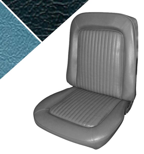 Cover Mustang 68 standard front blue Upholstery Mustang 68