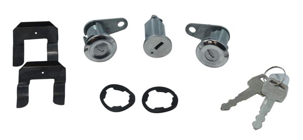 Door & Ignition Lock Set 67-69 in the group Ford/Mercury / Ford Mustang 65-73 / Body / Doors/components/glas / Door handles & locks at VP Autoparts AB (C9AZ-6222050-A)