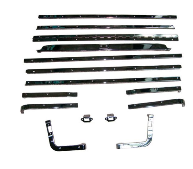 Trim molding set folddown 69-70 in the group Ford/Mercury / Ford Mustang 65-73 / Interior / Seats rear / Trim & mouldings at VP Autoparts AB (C9ZZ-63130A18)