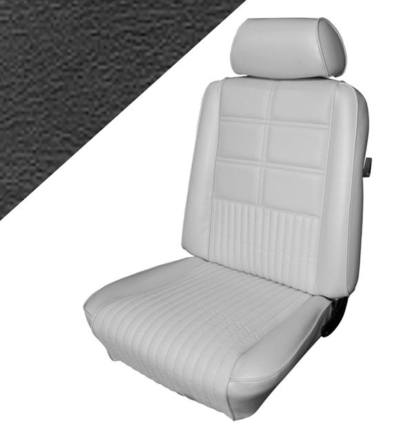 Upholst. Mustang 69 FB de Luxe black in the group Ford/Mercury / Ford Mustang 65-73 / Interior / Upholstery front/rear seat / Upholstery Mustang 69 at VP Autoparts AB (C9ZZ-632900-BKD)
