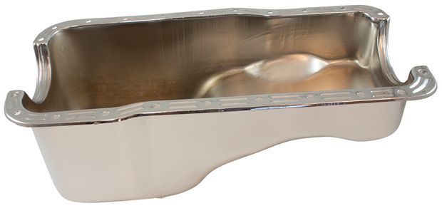 Oil pan 351W 69-87 chrome in the group Ford/Mercury / Engines Ford/Mercury / Ford 351W / Lubricating system Ford 351W at VP Autoparts AB (C9ZZ-6675-C)