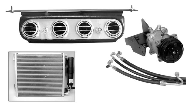 A/C kit 64-66 under dash in the group Ford/Mercury / Ford Mustang 65-73 / Heater/air conditioning / Air conditioning / A/C units at VP Autoparts AB (CAP-365M-289)