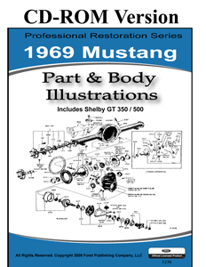 CD Mustang 1969 Parts&Body Illustrations in the group Accessories / Literature / Manuals Ford CD/DVD at VP Autoparts AB (CD10047)