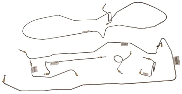 Brake line kit Must 65 disc 2 x exh in the group Ford/Mercury / Ford Mustang 65-73 / Brake system / Brake lines / Brake line Mustang 65-66 at VP Autoparts AB (CT-MU1005)