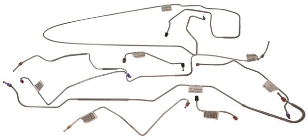 Brake line kit Must.70 PWR drum all in the group Ford/Mercury / Ford Mustang 65-73 / Brake system / Brake lines / Brake line Mustang 70-73 at VP Autoparts AB (CT-MU1029)