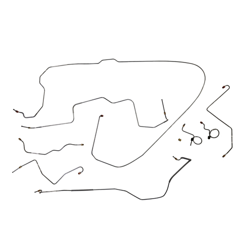 Brake line kit Mustang 68-69 V8 drums in the group Ford/Mercury / Ford Mustang 65-73 / Brake system / Brake lines / Brake line Mustang 67-69 at VP Autoparts AB (CT-MU1056)